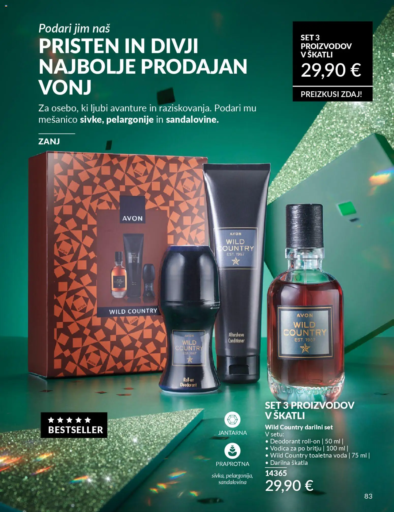 Novi Avon katalog ponudbe – veljaven od 29.12.2025 | Stran: 83 | Izdelki: Skatla, Deodorant, Voda, Toaletna voda