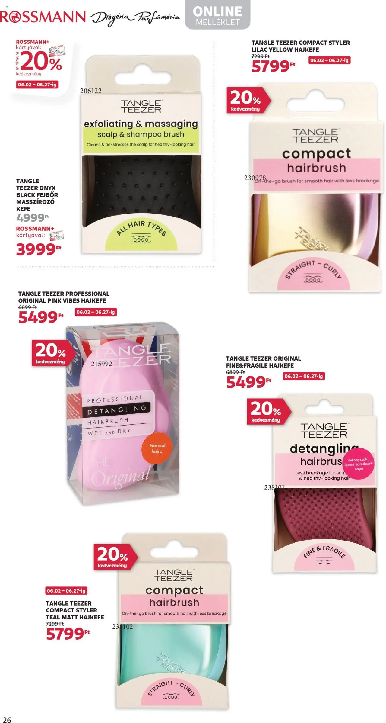 Rossmann akciós ujság - amely érvényes a következő dátumtól: 16.06.2025 | Oldal: 28 | Termékek: Kefe