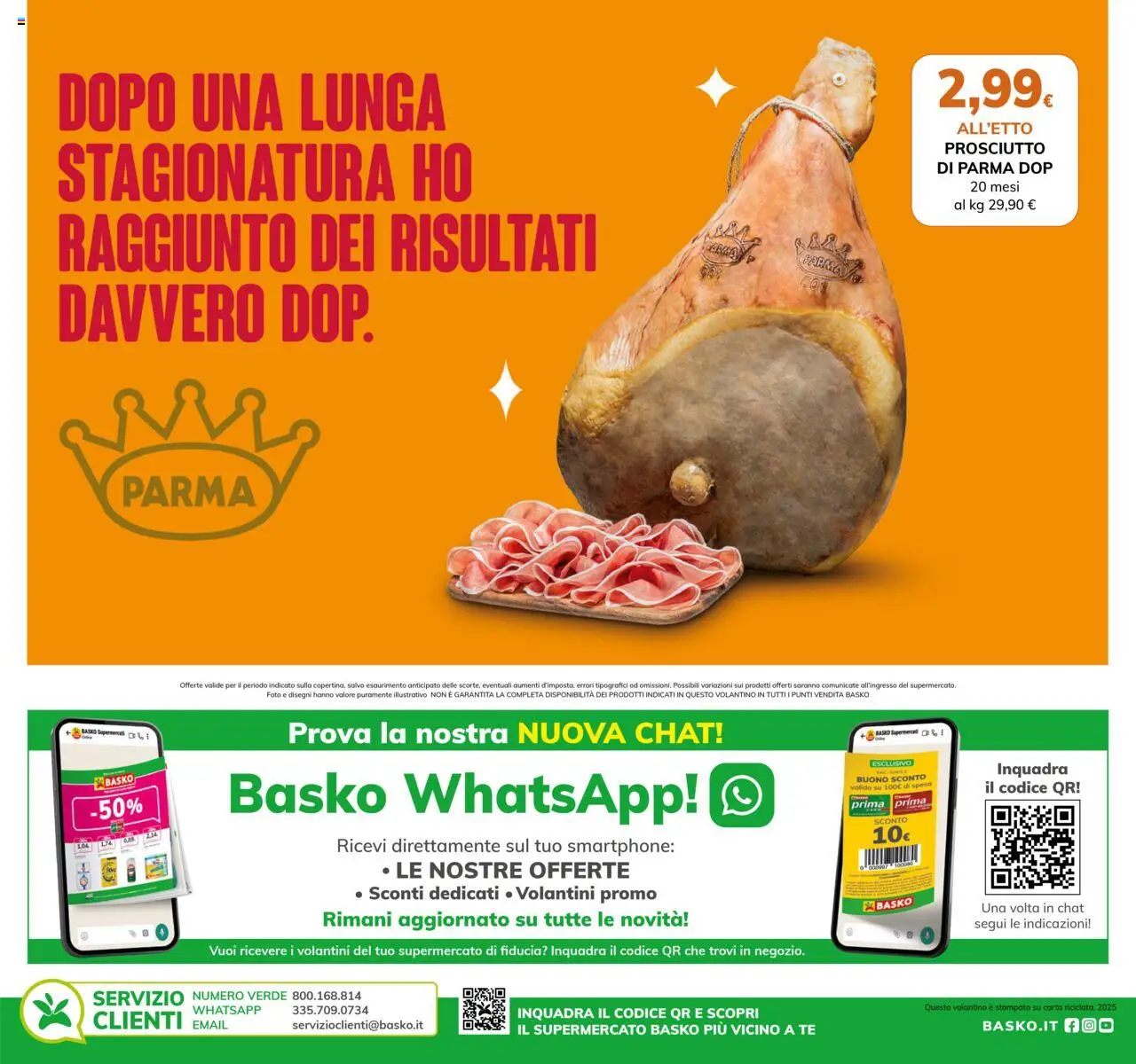 Volantino Basko del 26.08.2025 | Pagina: 4 | Prodotti: Prosciutto di Parma, Tè, Prosciutto, Smartphone