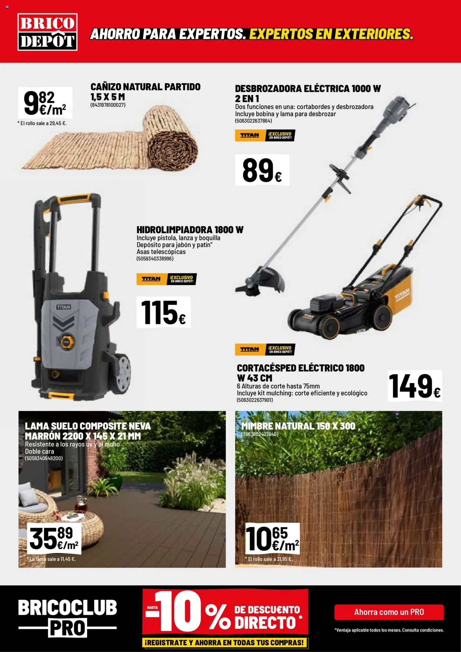 Brico Depôt folleto │ válido desde el 27.03.2026 | Página: 14 | Productos: Hidrolimpiadora, Jabón, Desbrozadora, Απολυμαντικό