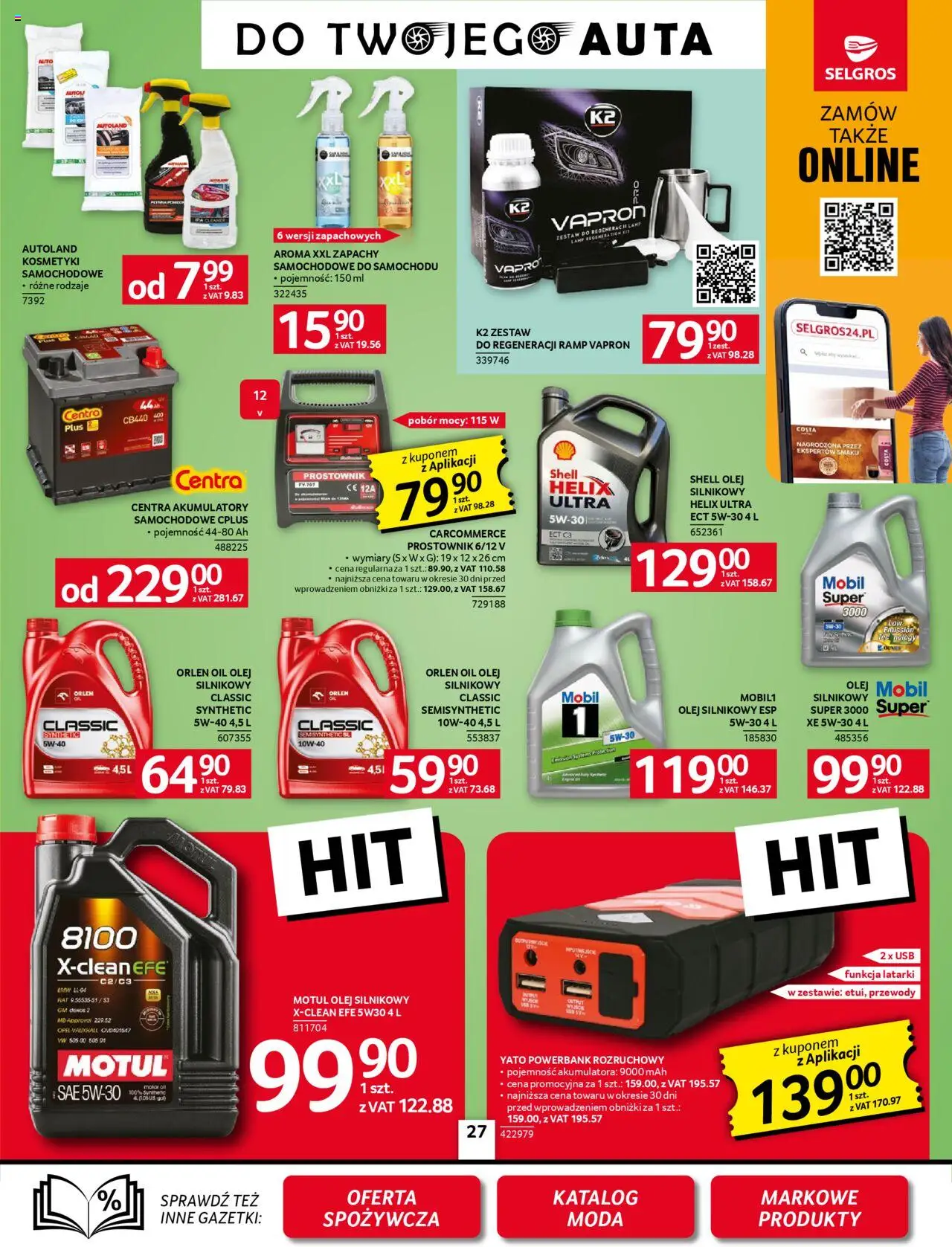Selgros cash&carry Gazetka - Oferta przemysłowa od 23.10.2025 | Strona: 29 | Produkty: USB, Powerbank, Kosmetyki, Cleaner