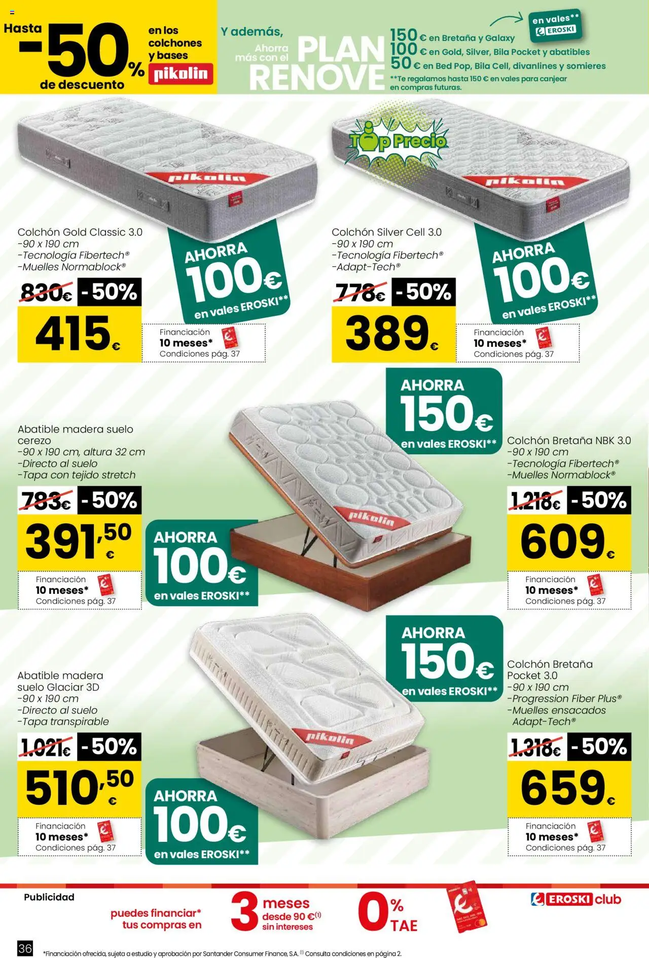 Eroski - Oh! Qué chef │ válido desde el 09.10.2025 | Página: 36 | Productos: Té, Colchon
