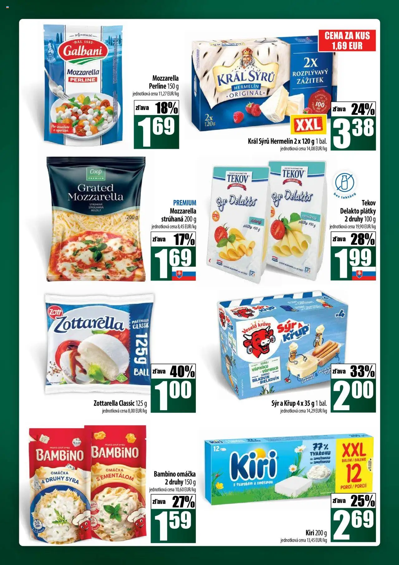 Nové COOP Jednota akcie – leták je platný od 02.10.2025 | Strana: 22 | Produkty: Syr, Mozzarella, Omáčka