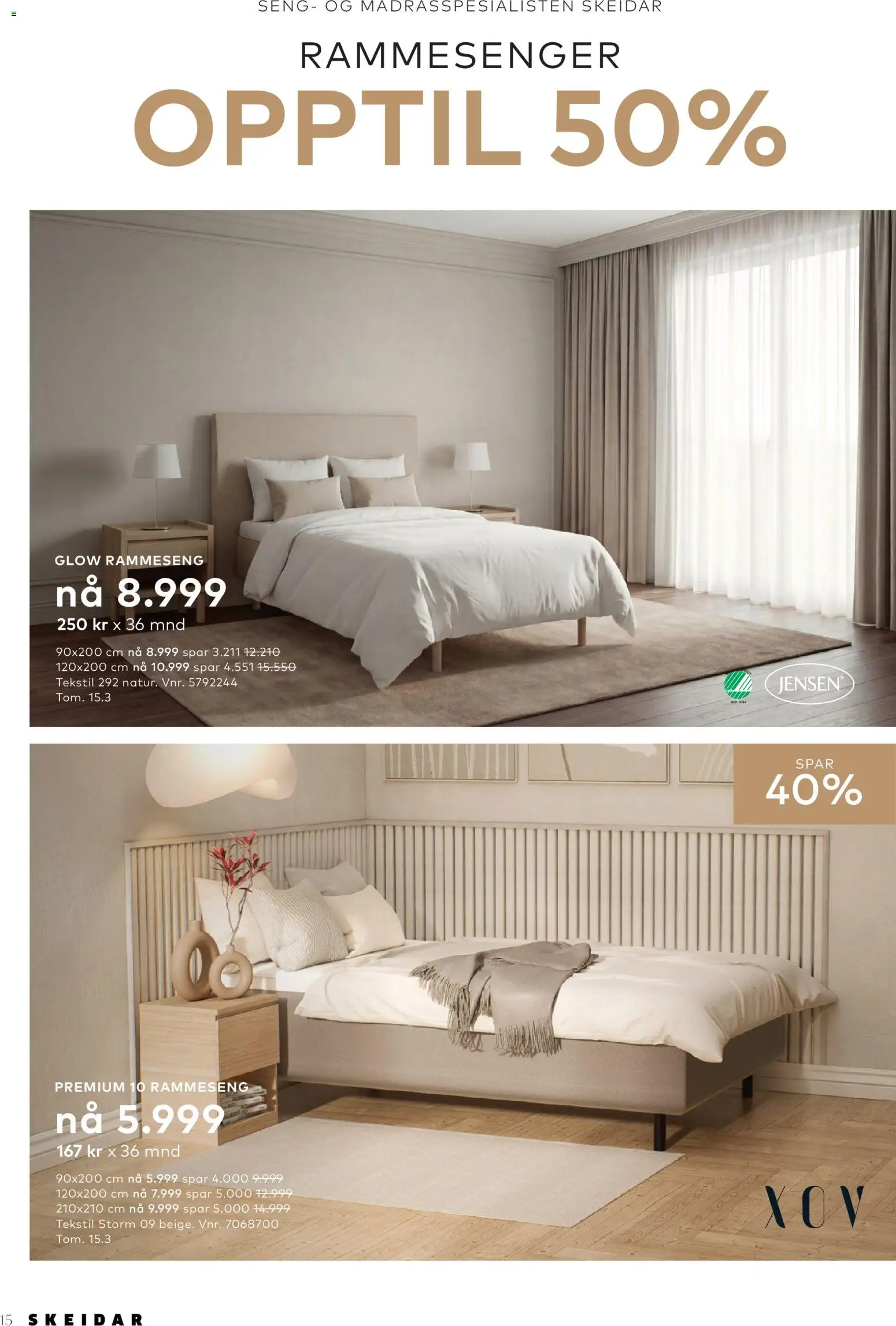 {H1} | Side: 15 | Produkter: Seng