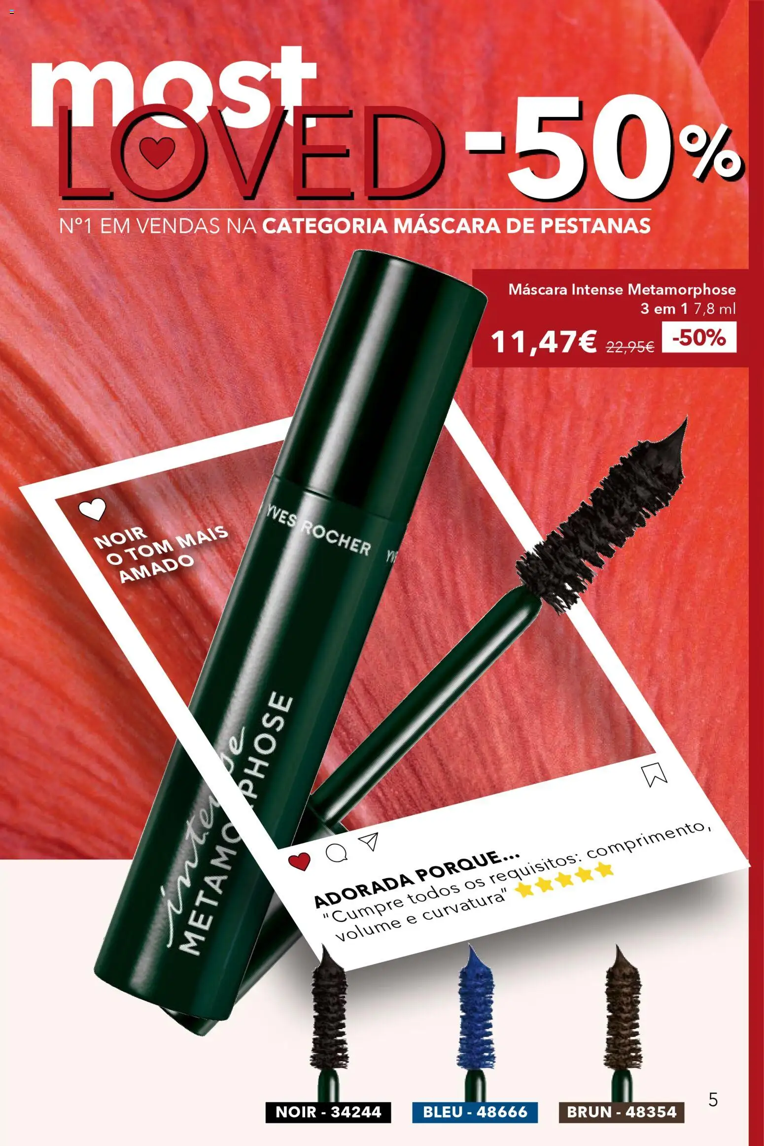 Yves Rocher catálogo 1 │ válido de 31.12.2025 | Página: 5 | Produtos: Máscara de pestanas