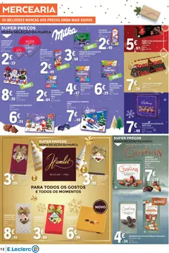 Pré-visualização E.Leclerc folheto válido de 18.12.2025 | Página: 12 | Produtos: Leite, Chocolate, Arroz, Creme