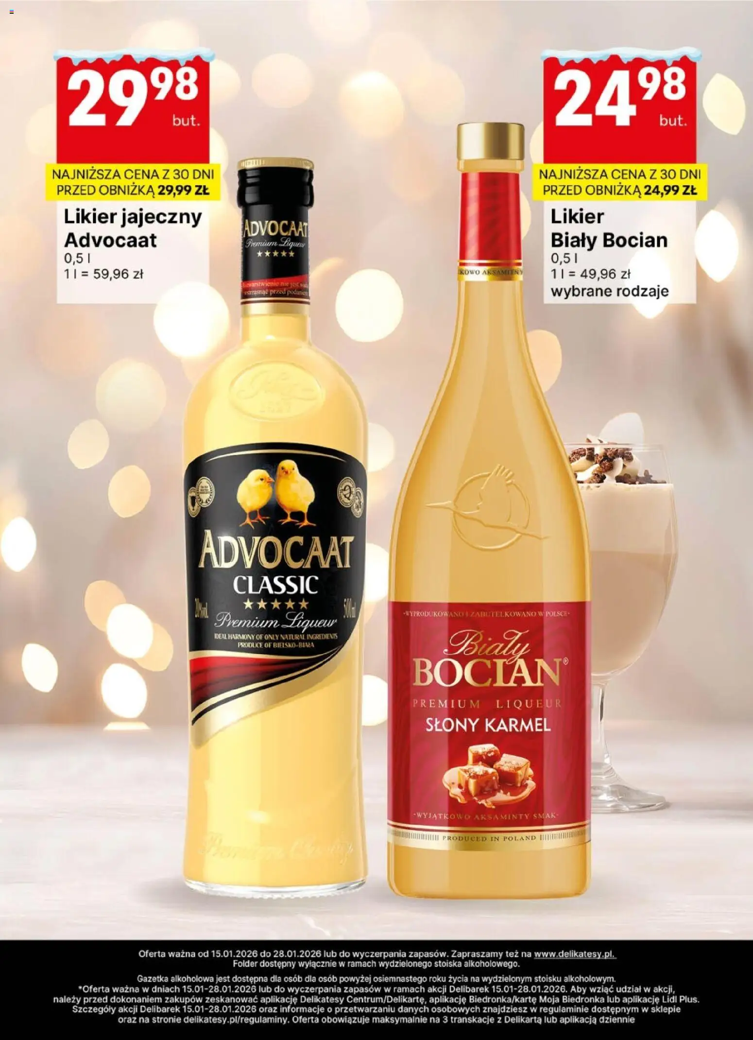 Delikatesy Centrum Gazetka - DeliBarek od 15.01.2026 | Strona: 12 | Produkty: Likier jajeczny, Delikatesy