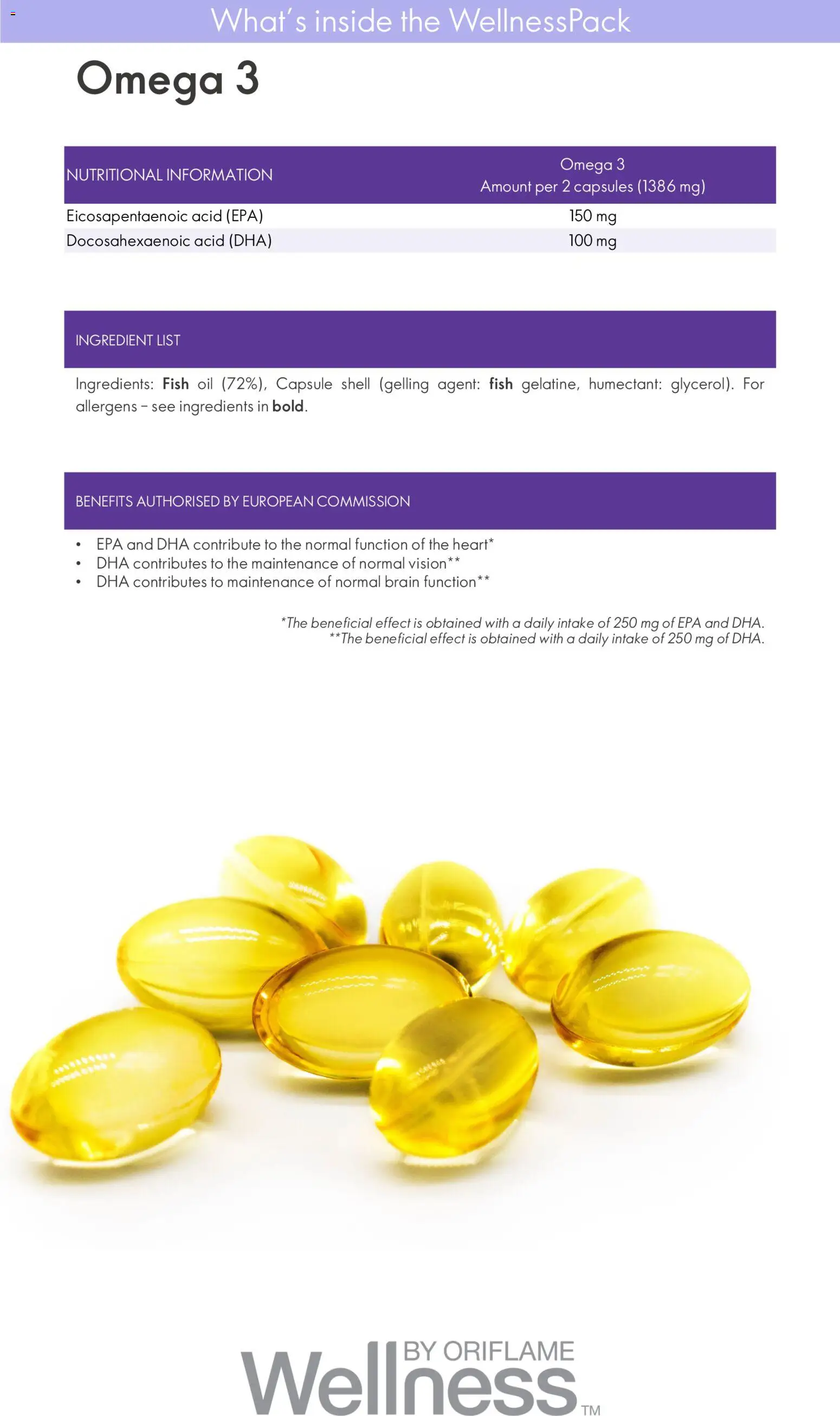 Oriflame - Catalogue WellnessPack  valid from 01.01.2026 | Page: 13 | Products: Čokoladni napitci, Fish, Oil