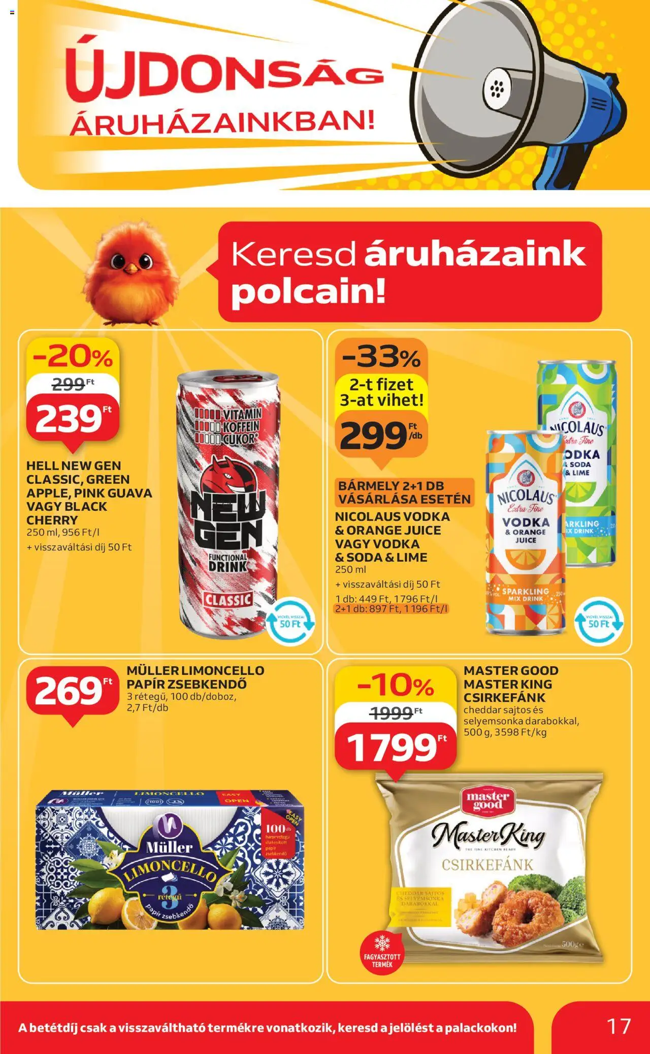 Auchan akciós ujság - amely érvényes a következő dátumtól: 07.08.2025 | Oldal: 17 | Termékek: Lime, Cheddar, Vodka, Cukor