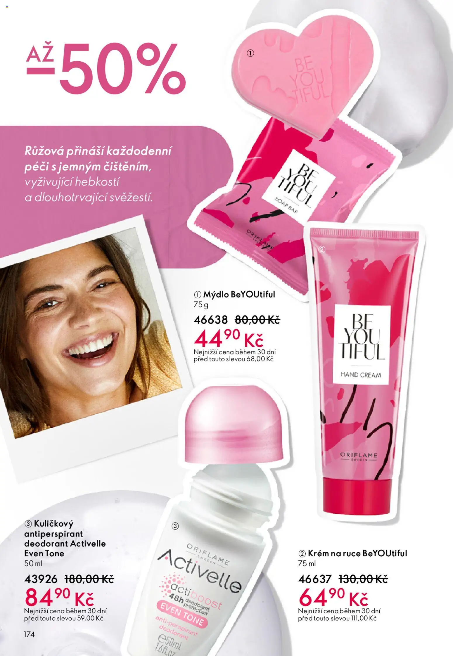 Oriflame katalog č.03/2026 od 11.02.2026 | Strana: 174 | Produkty: Krém na ruce, Mýdlo, Deodorant, Krém