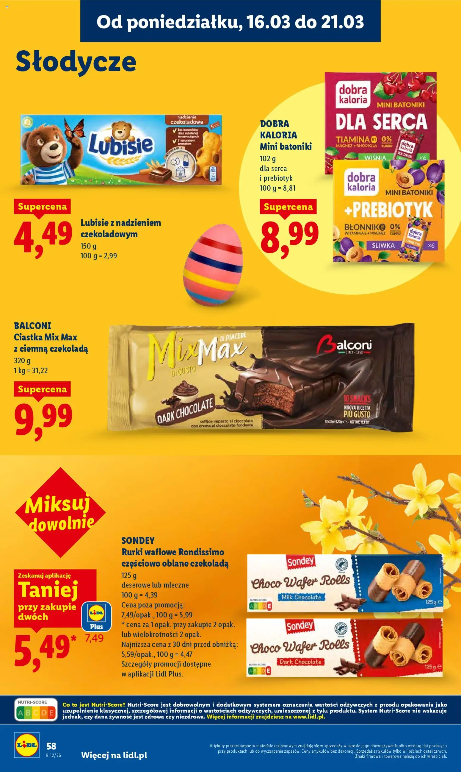 Lidl Polsko leták od 16.03.2026 | Strana: 60 | Produkty: Crema, Milk chocolate