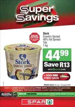 Preview of Spar specials valid from 22.07.2025