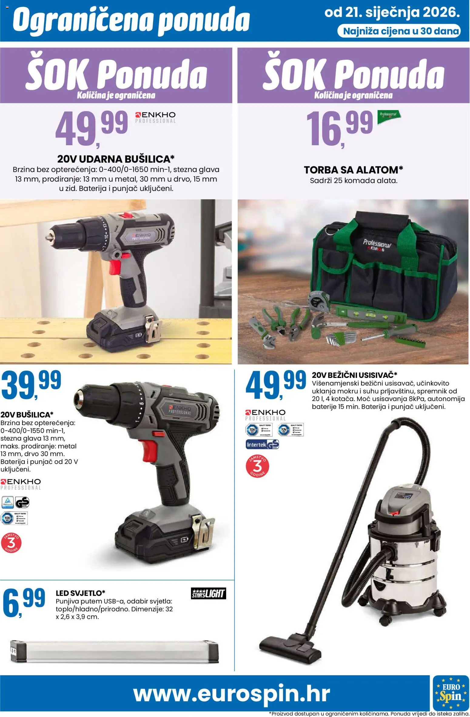 Eurospin katalog | vrijedi od 21.01.2026 | Stranica: 13 | Proizvodi: Baterija, Sok, Baterije, Torba