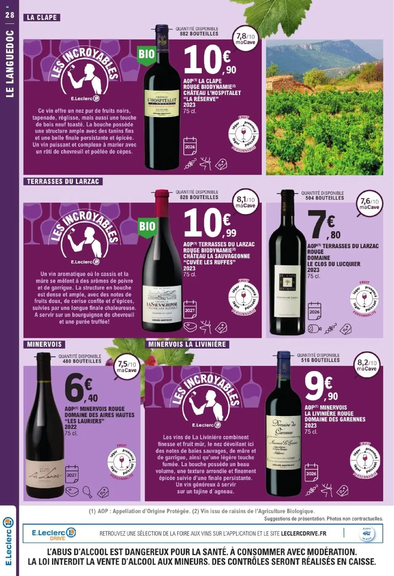  | Page: 28 | Produits: Cassis, Tajine, Poivre, Vin