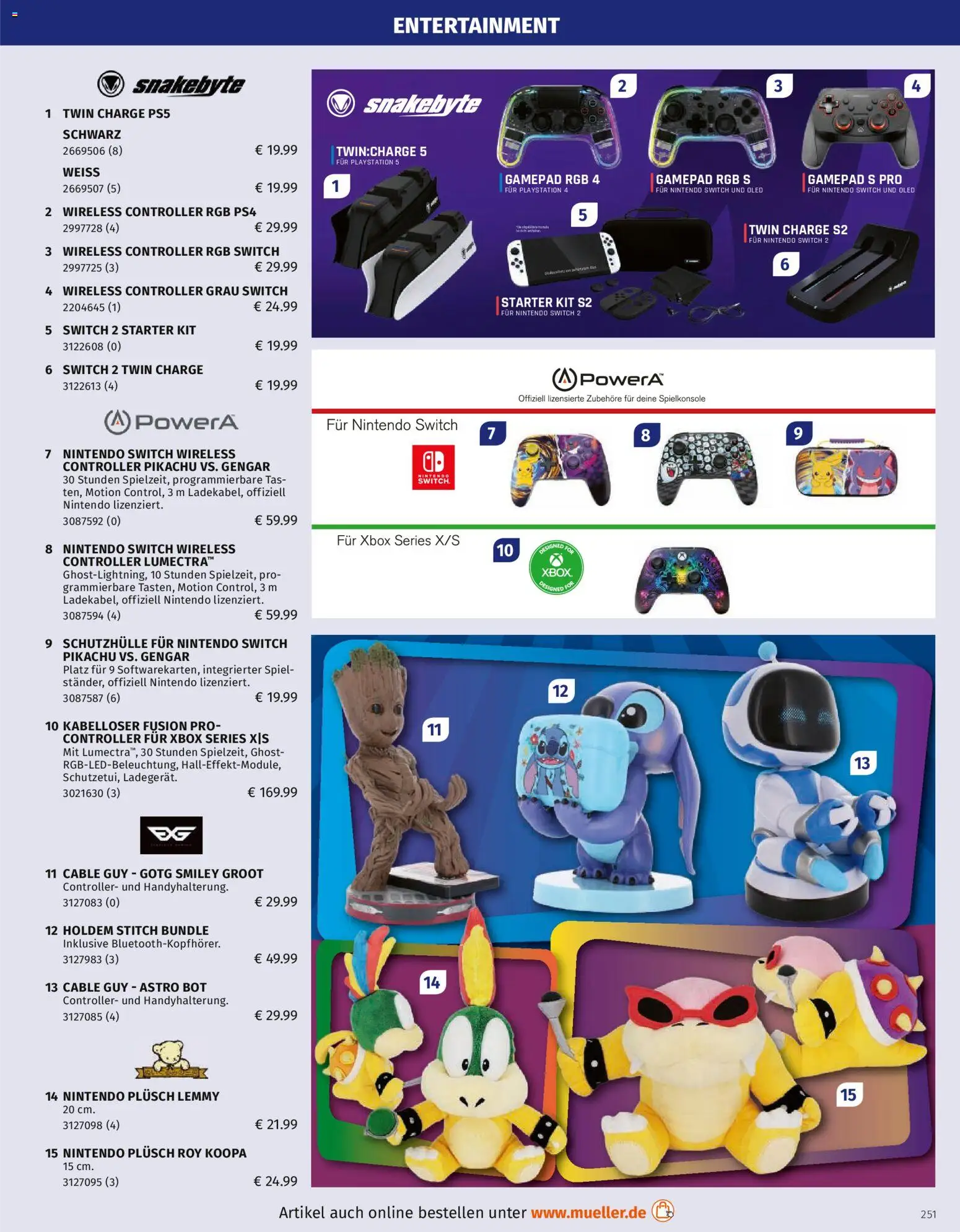 Müller Spielwarenkatalog – gültig ab 27.10.2025 | Seite: 251 | Produkte: Spielkonsole, Playstation, Xbox, Spiel