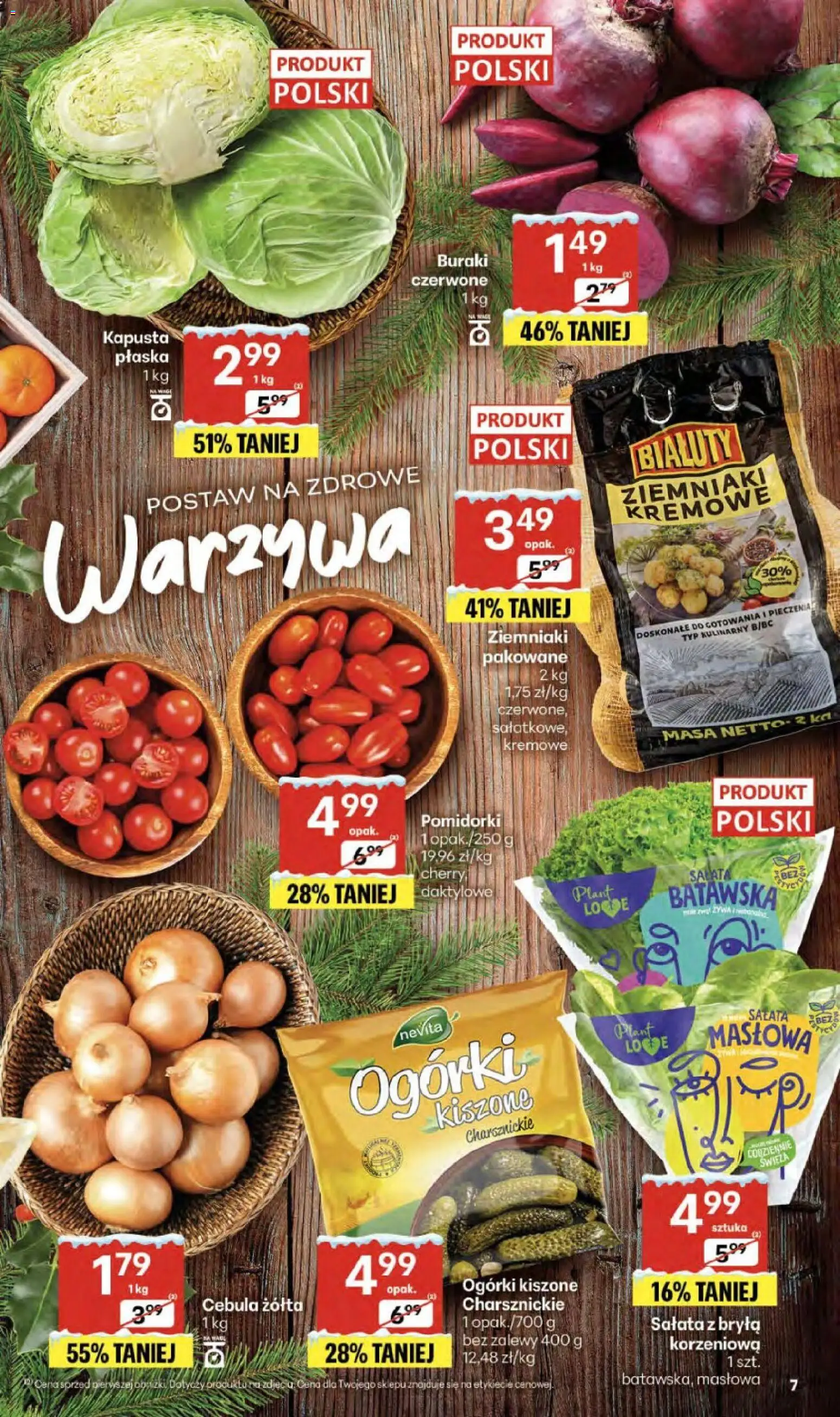 Delikatesy Centrum Gazetka - Sklepy Własne od 18.12.2025 | Strona: 7 | Produkty: Kapusta, Buraki, Ogórki, Ziemniaki
