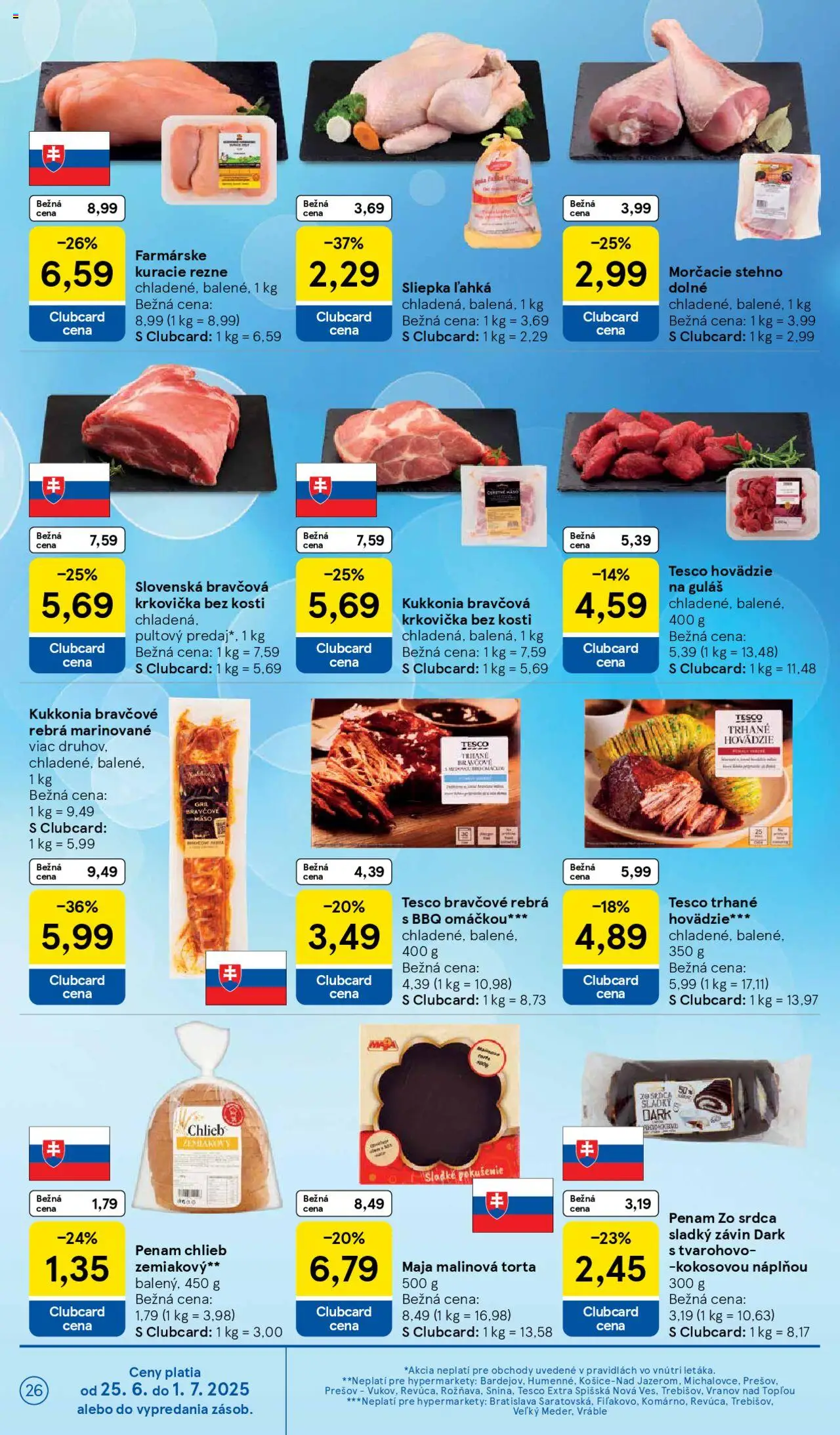 Tesco Hypermarket - leták │ platný od 25.06.2025 | Strana: 26 | Produkty: Gril, Závin, Kuracie rezne
