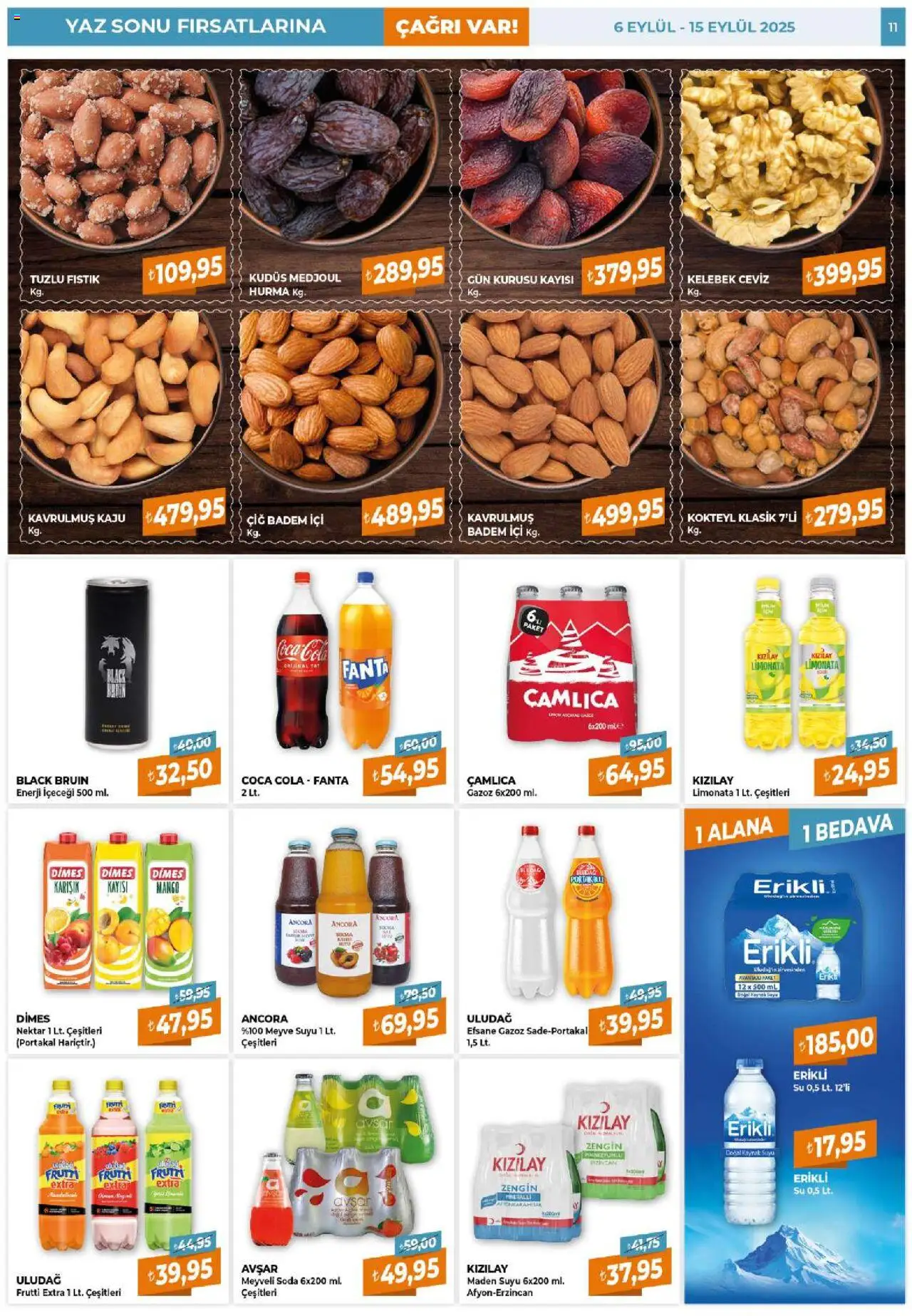 Çağrı Market Güncel Katalog - 06.09.2025 tarihinden itibaren geçerlidir | Sayfa: 11 | Ürünler: Mango, Soda, Ceviz, Enerji içeceği