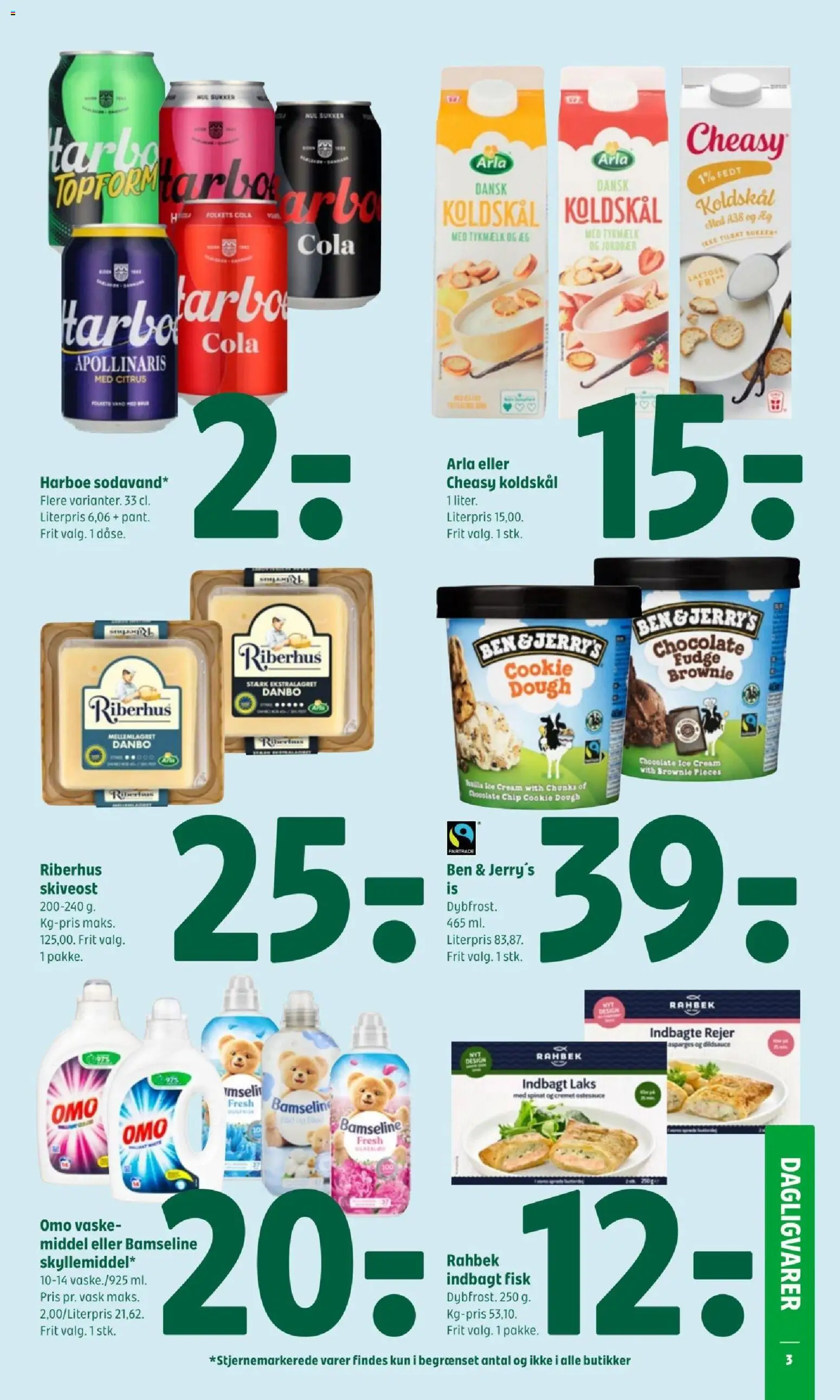 Coop 365 tilbudsavis – gyldig fra 04.04.2026 | Side: 3 | Produkter: Æg, Jordbær, Is, Rejer