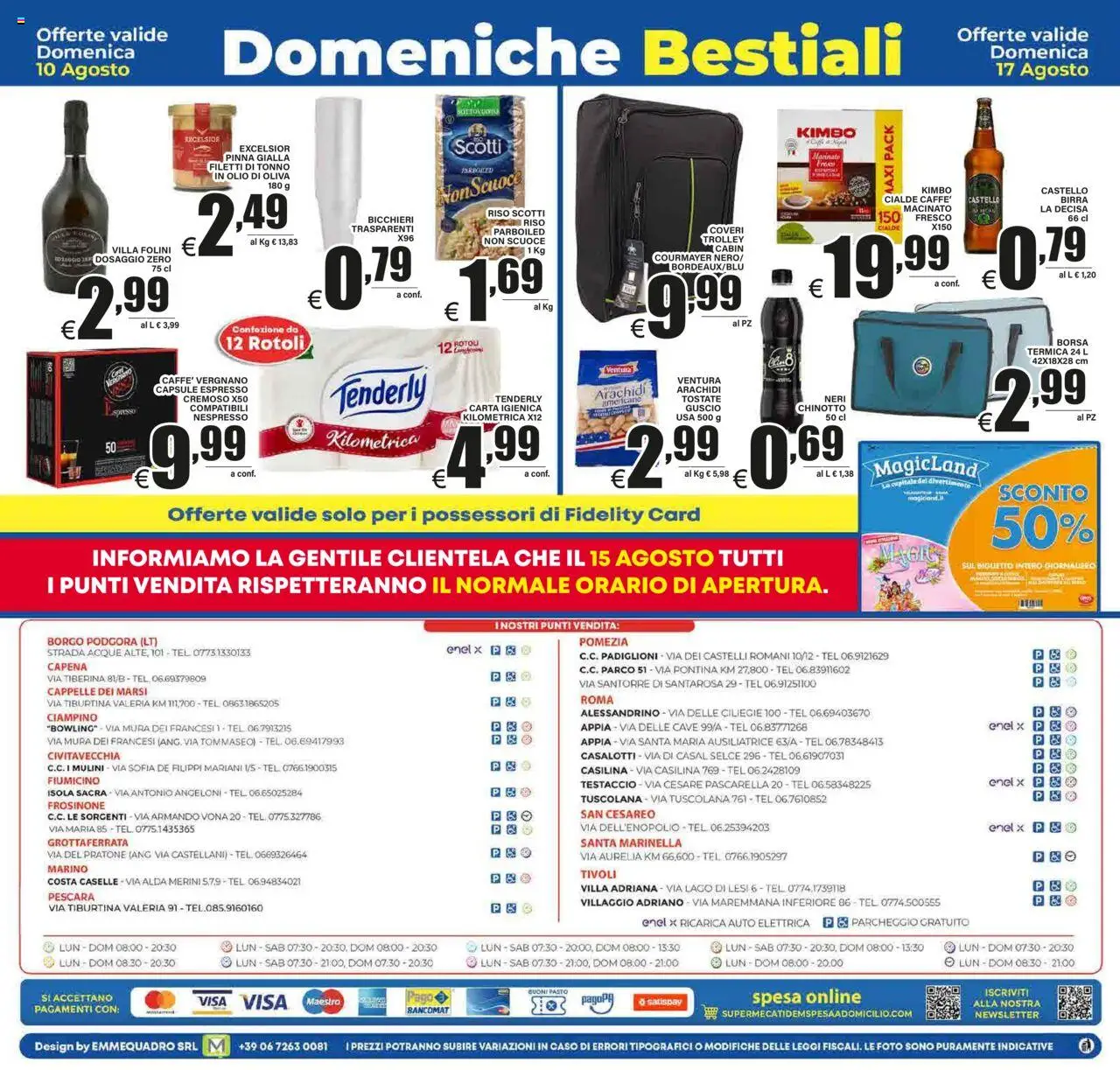 Volantino DEM del 06.08.2025 | Pagina: 20 | Prodotti: Carta igienica, Tonno, Trolley, Olio di Oliva