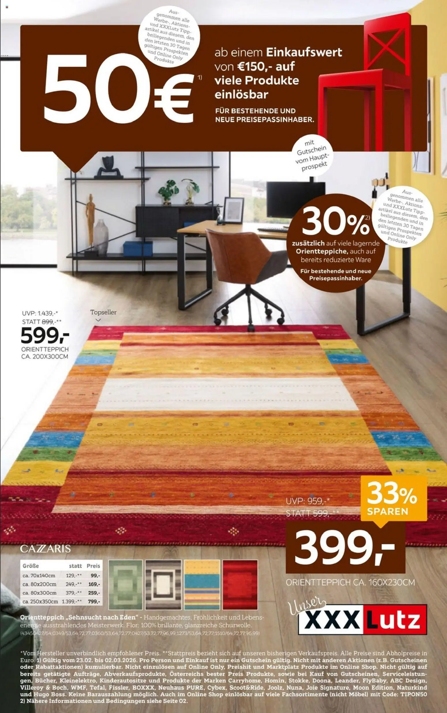 XXXLutz Orientteppiche gültig ab 23.02.2026 | Seite: 1
