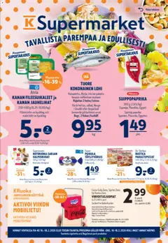 K-Supermarket-mainoslehti voimassa 16.02.2026 alkaen