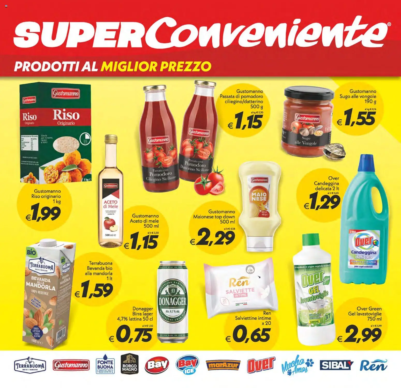 Volantino SuperConveniente del 24.10.2025 | Pagina: 11 | Prodotti: Aceto di mele, Limone, Lavastoviglie, Aceto