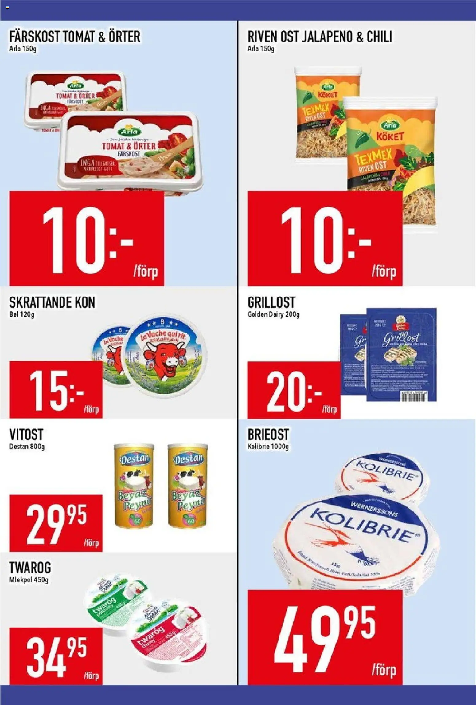 Matdax reklamblad aktuell från 02.08.2026 | Sida: 10 | Produkter: Brieost, Riven ost, Ost, Chili