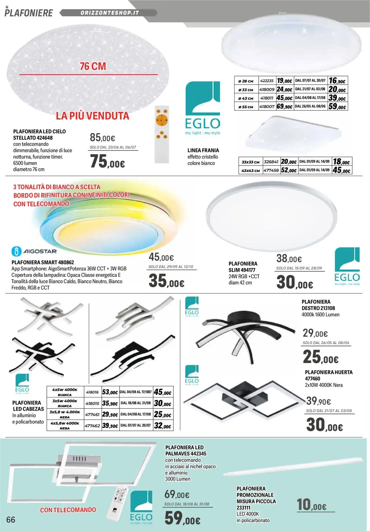 Volantino Orizzonte del 09.05.2025 | Pagina: 66 | Prodotti: Telecomando, Smartphone, Alluminio