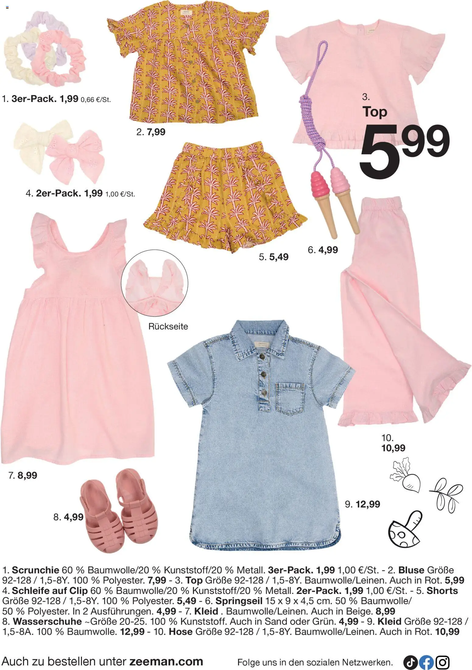 Zeeman Prospekt 	 – gültig ab 21.03.2026 | Seite: 16 | Produkte: Top, Bluse, Hose, Kleid