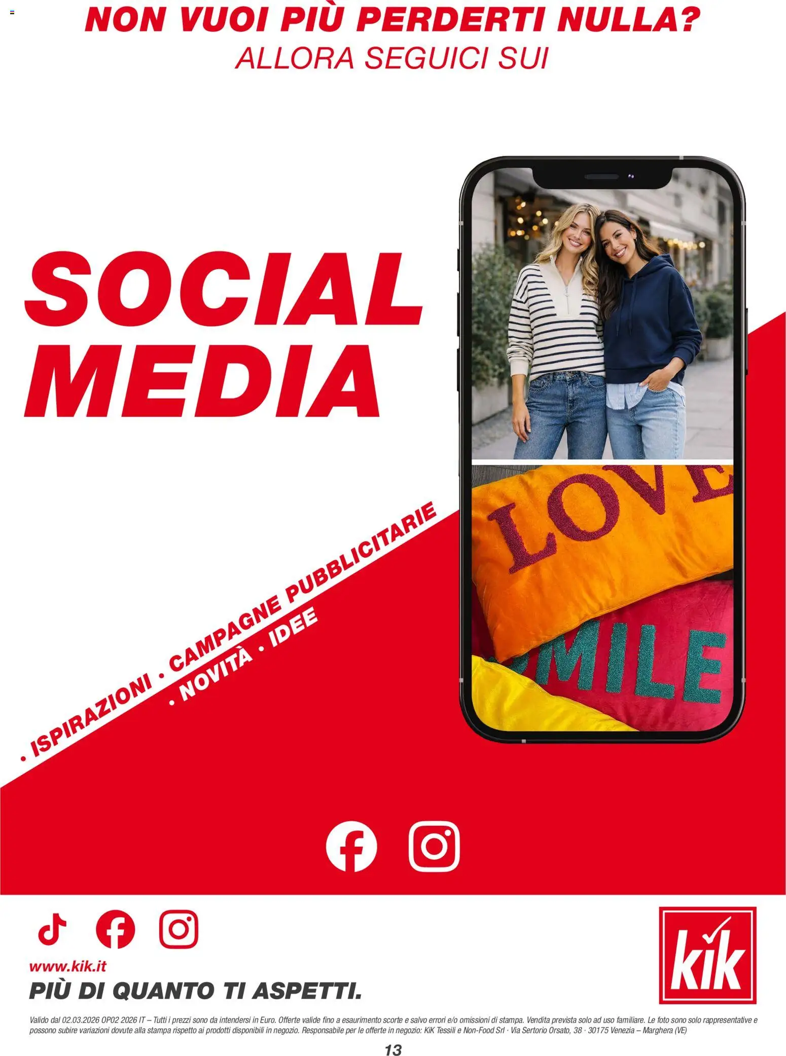 Volantino KiK del 02.03.2026 | Pagina: 13 | Prodotti: Stampa