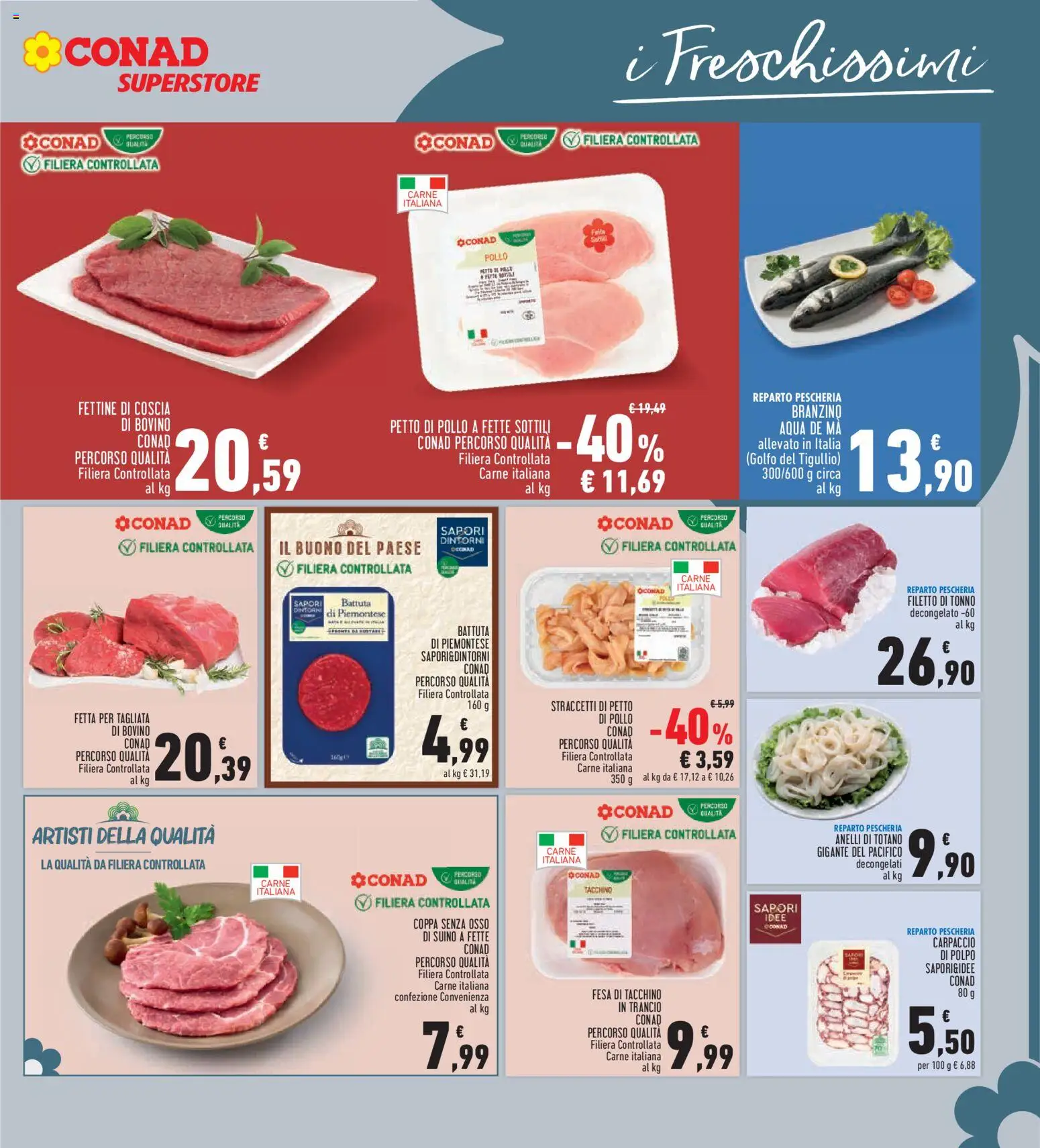 Volantino Conad del 08.04.2026 | Pagina: 9 | Prodotti: Pollo, Suino, Tonno, Totano