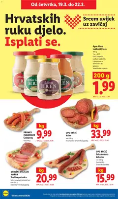 OPG BRČIĆ Kulen, cca 600 g, Vukovarsko - Srijemska županija - Pregled kataloga iz trgovine Lidl, vrijedi od 16.03.2026 | Stranica: 56
