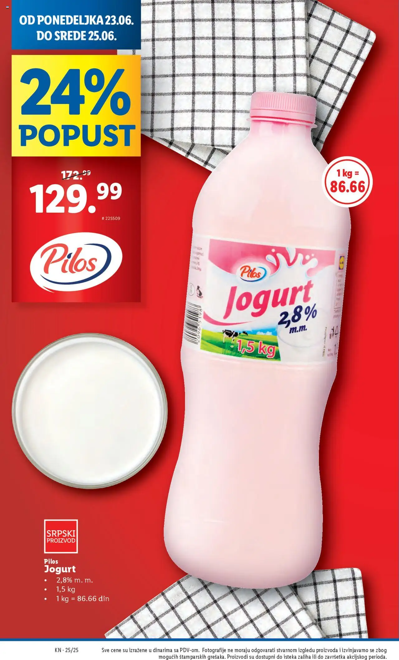 Lidl katalog - važi od 19.06.2025 | Strana: 50 | Proizvode: Jogurt