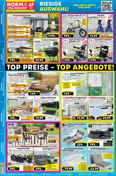 Norma Flugblatt ab 23.03.2026 gültig | Seite: 20 | Produkte: Roboter, Bett, Tisch, Gartenmöbel