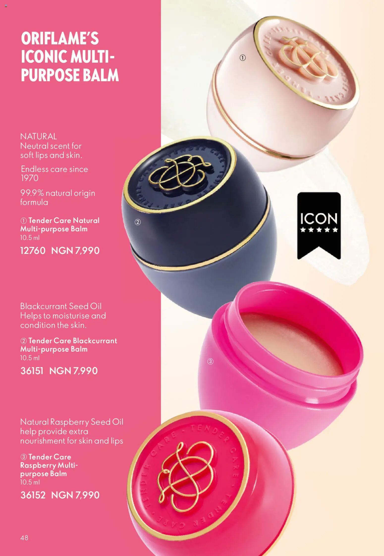 Oriflame Catalogue valid from 01.11.2025 | Page: 48 | Products: Oil, Raspberry