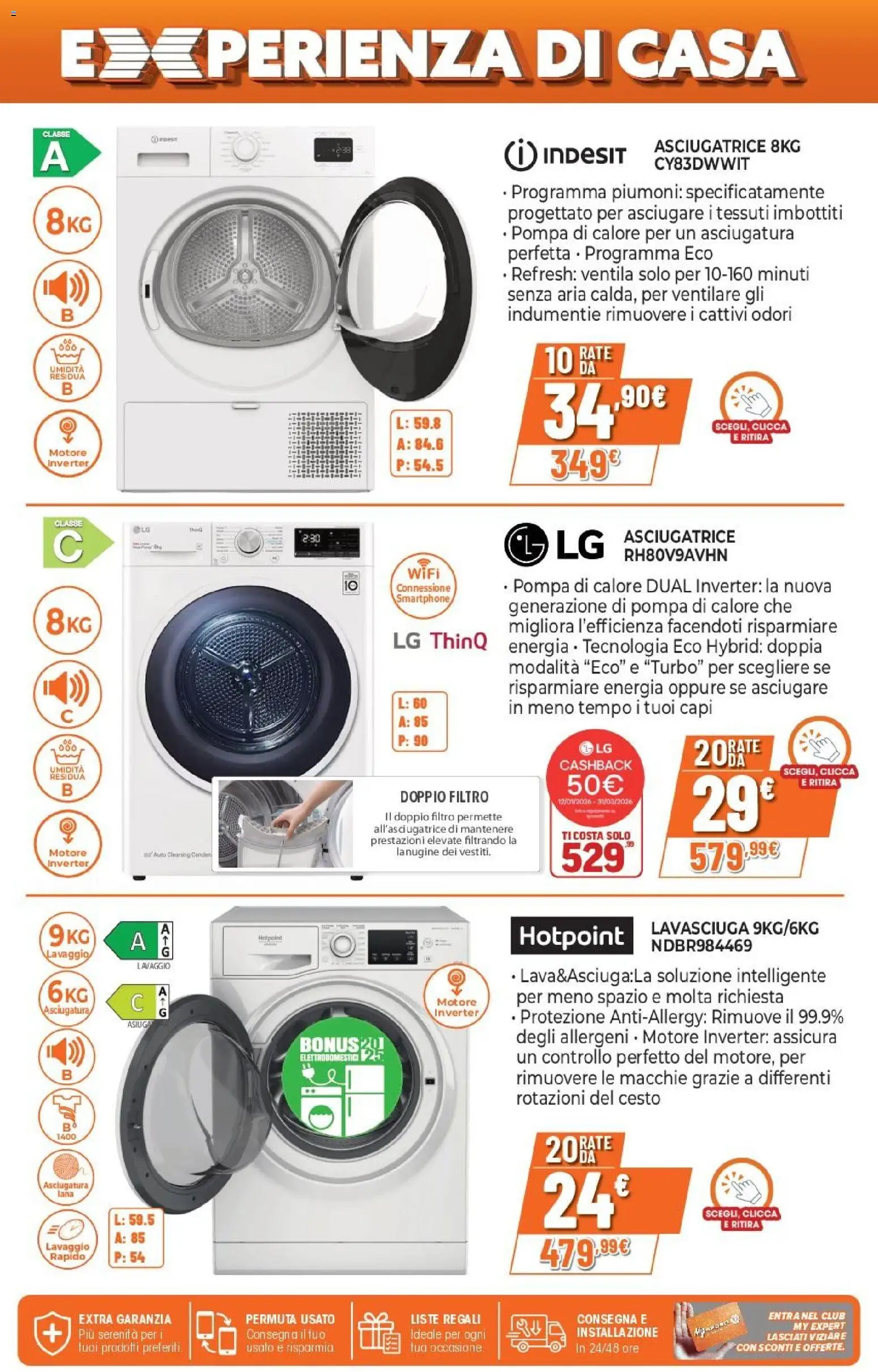 Volantino Expert del 09.04.2026 | Pagina: 21 | Prodotti: Lavasciuga, Asciugatrice, Smartphone