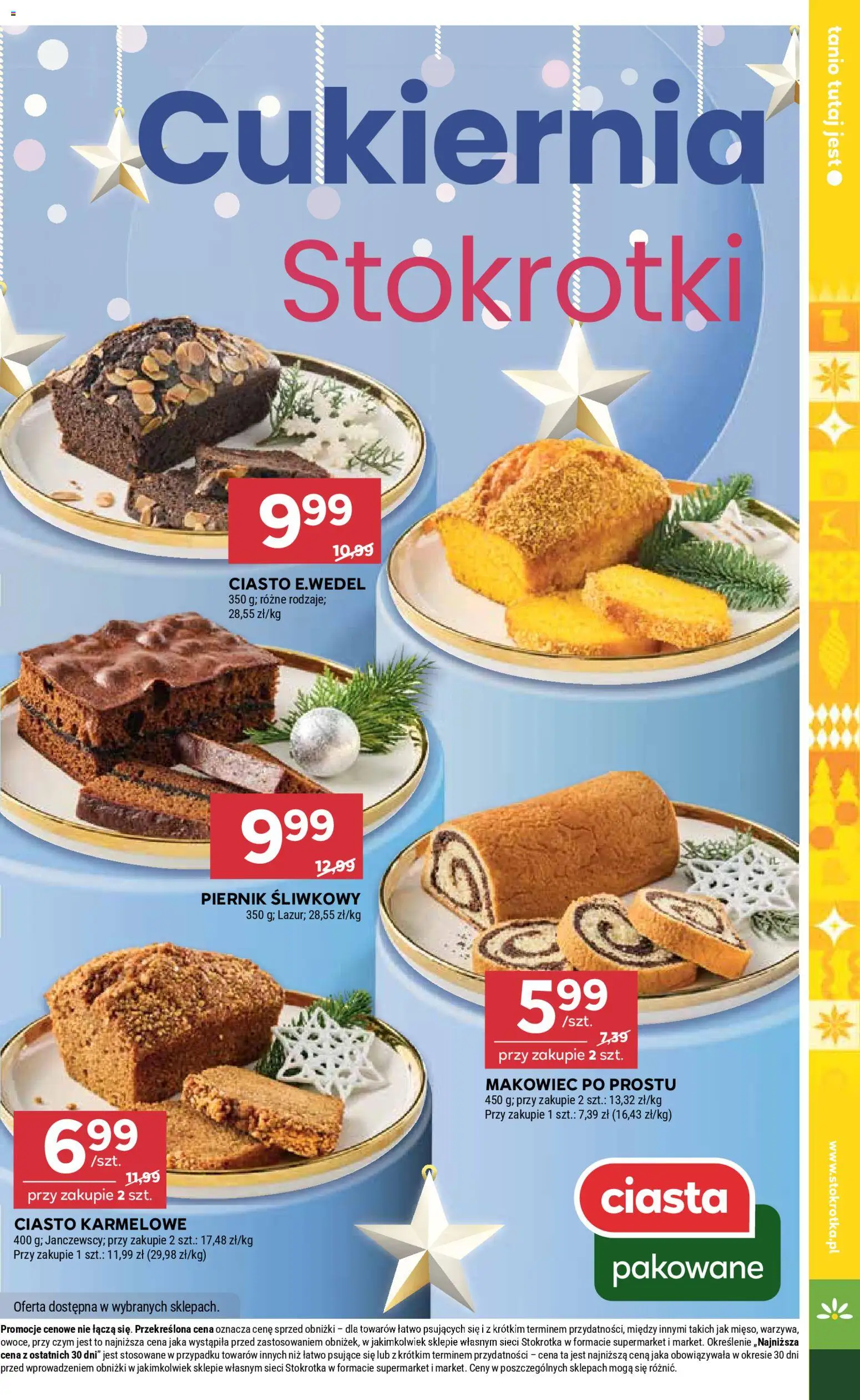Stokrotka Gazetka - Market od 18.12.2025 | Strona: 7 | Produkty: Stokrotka, Ciasto karmelowe, Ciasto, Piernik