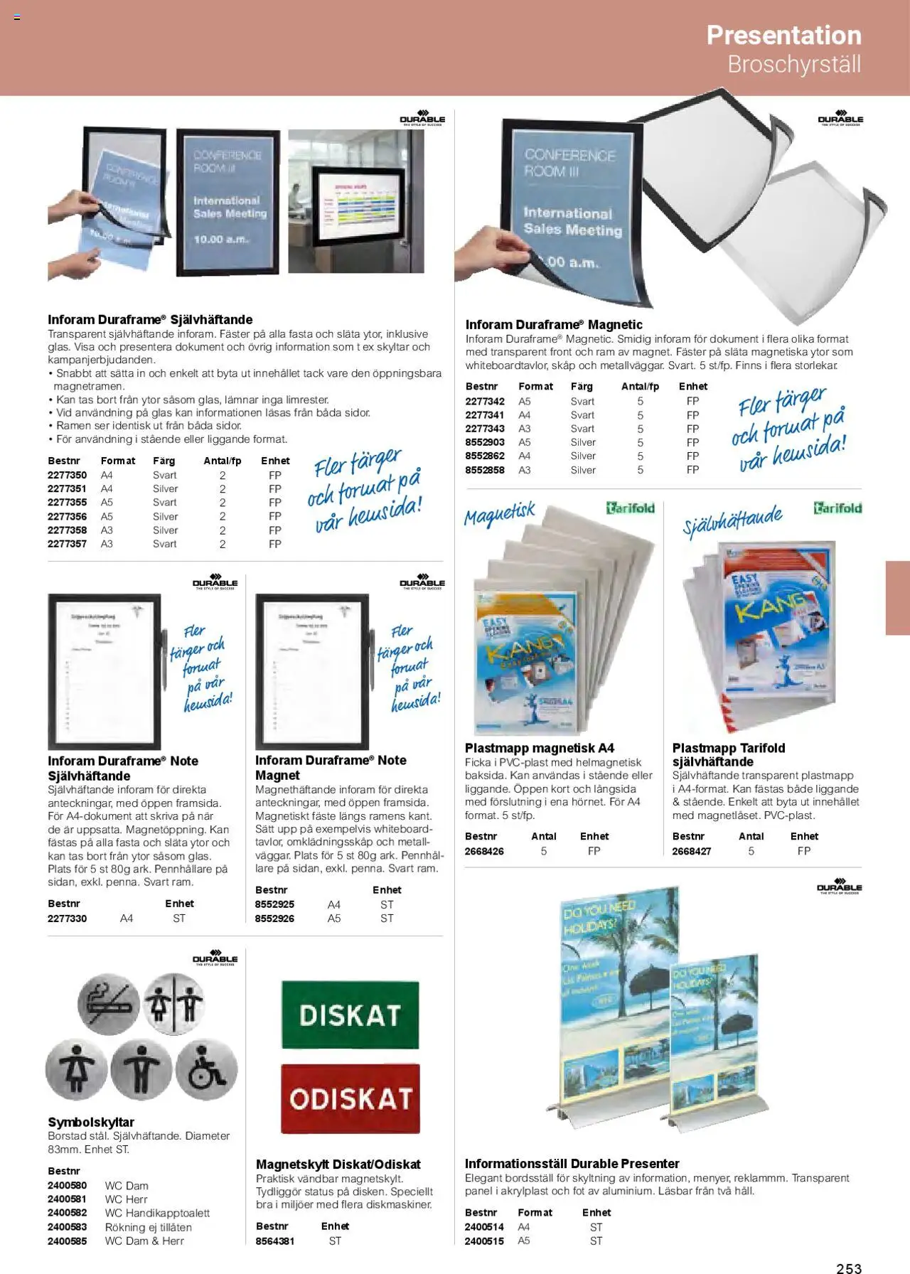 Office Depot reklamblad aktuell från 01.02.2025 | Sida: 255 | Produkter: Skåp, Broschyrställ, Magnet