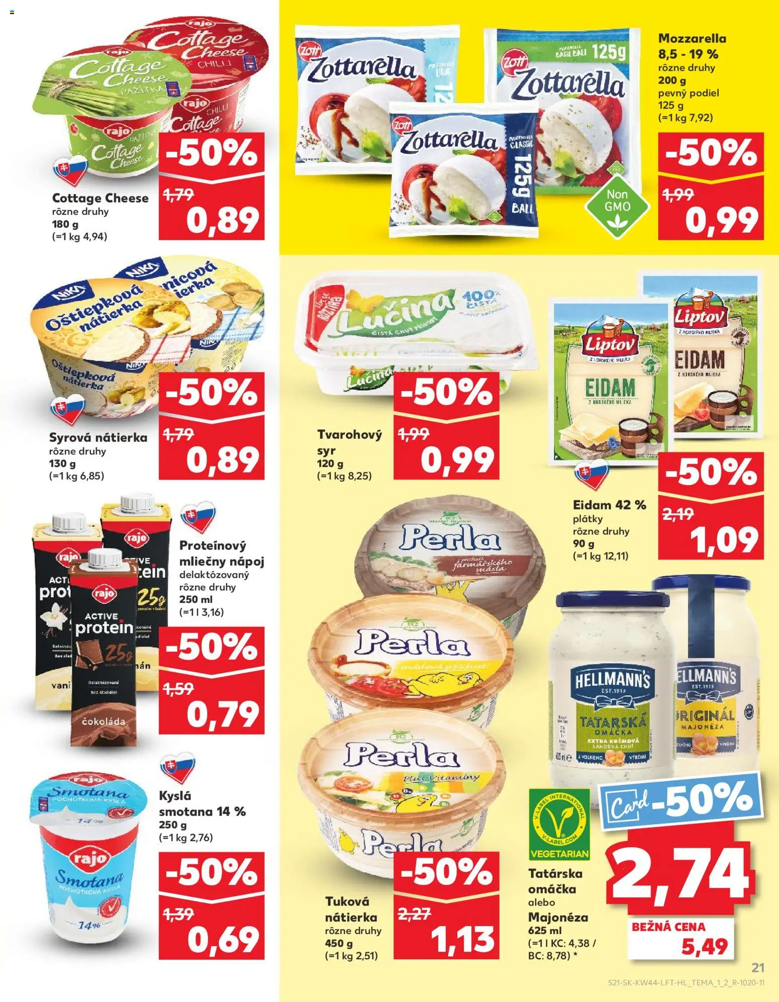 Nové Kaufland akcie – leták je platný od 30.10.2025 | Strana: 21 | Produkty: Pažítka, Mozzarella, Protein, Tatárska omáčka