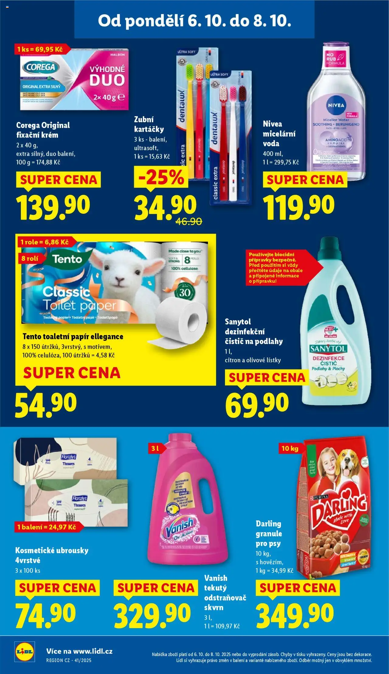 Lidl leták od 06.10.2025 | Strana: 31 | Produkty: Corega, Krém, Toaletní papír, Darling