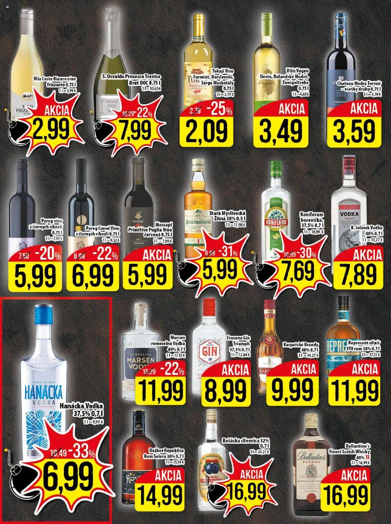 Nové Klas akcie – leták je platný od 16.09.2025 | Strana: 17 | Produkty: Víno, Božkov, Voda, Rum