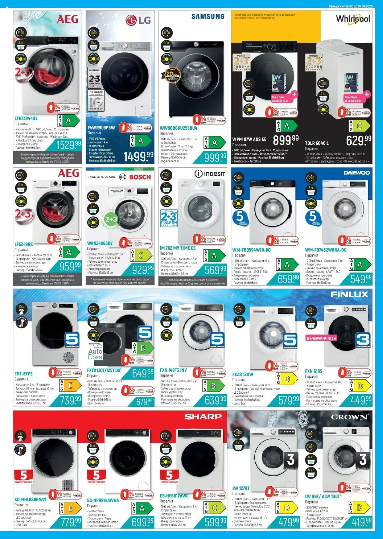  | Страница: 11 | Продукти: Мотор, Вода, Пералня, Сушилня