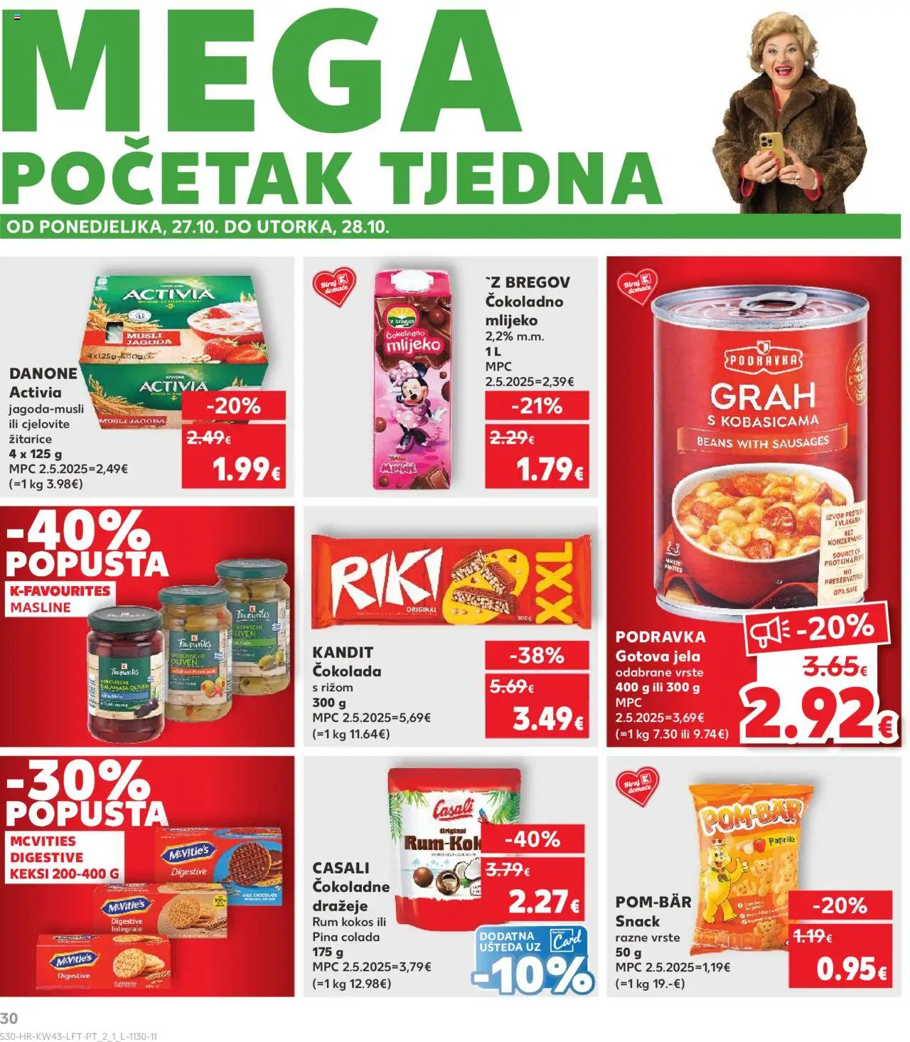 Kaufland katalog | vrijedi od 22.10.2025 | Stranica: 30 | Proizvodi: Čokolada, Podravka, Paprika, Musli