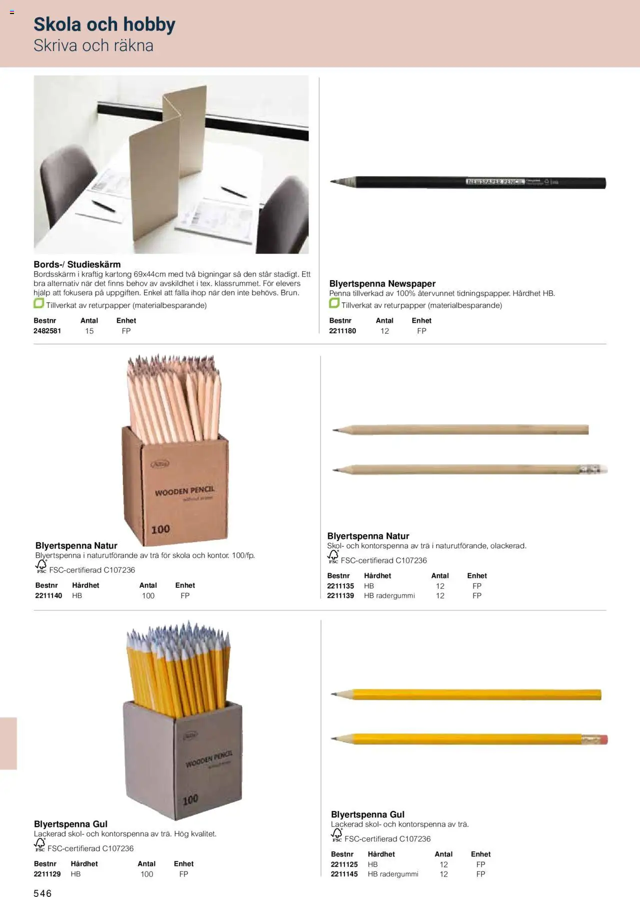Office Depot reklamblad aktuell från 15.02.2024 | Sida: 548 | Produkter: Penna, Kartong
