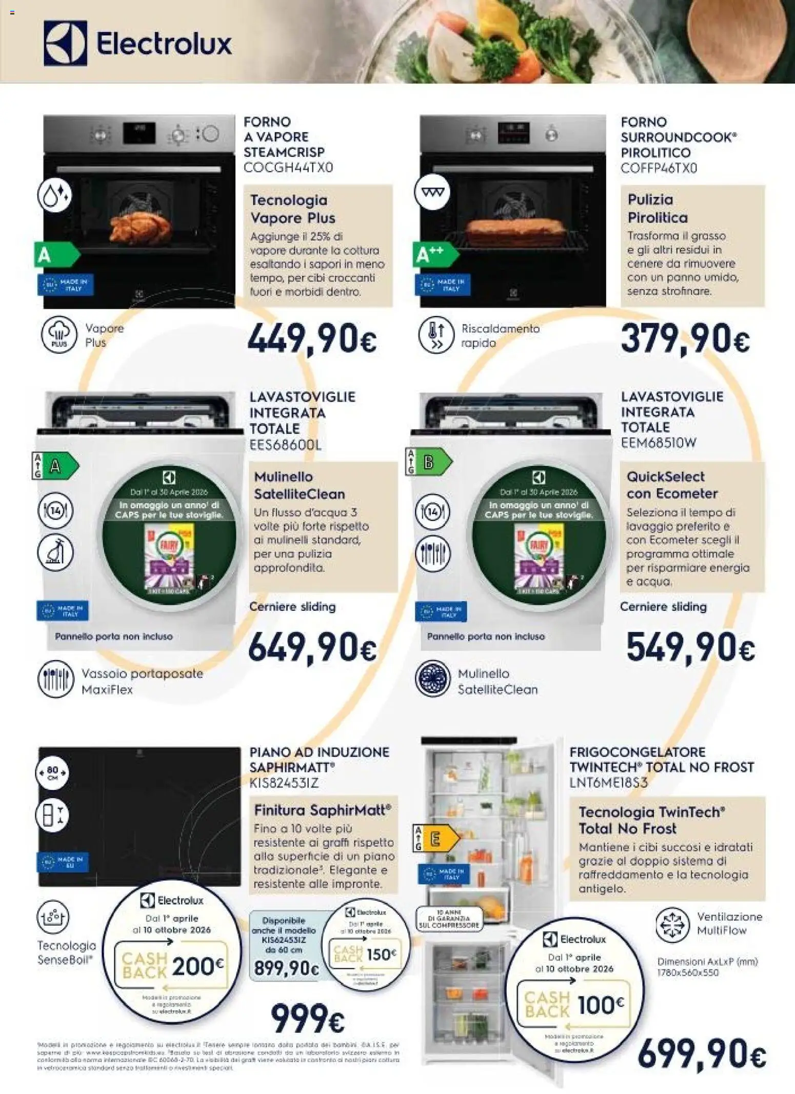 Volantino Unieuro del 03.04.2026 | Pagina: 6 | Prodotti: Lavastoviglie, Forno, Portaposate