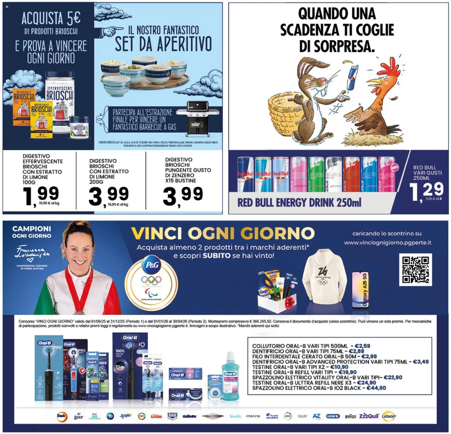 Volantino Interspar del 25.03.2026 | Pagina: 38 | Prodotti: Dentifricio, Filo interdentale, Barbecue, Red Bull