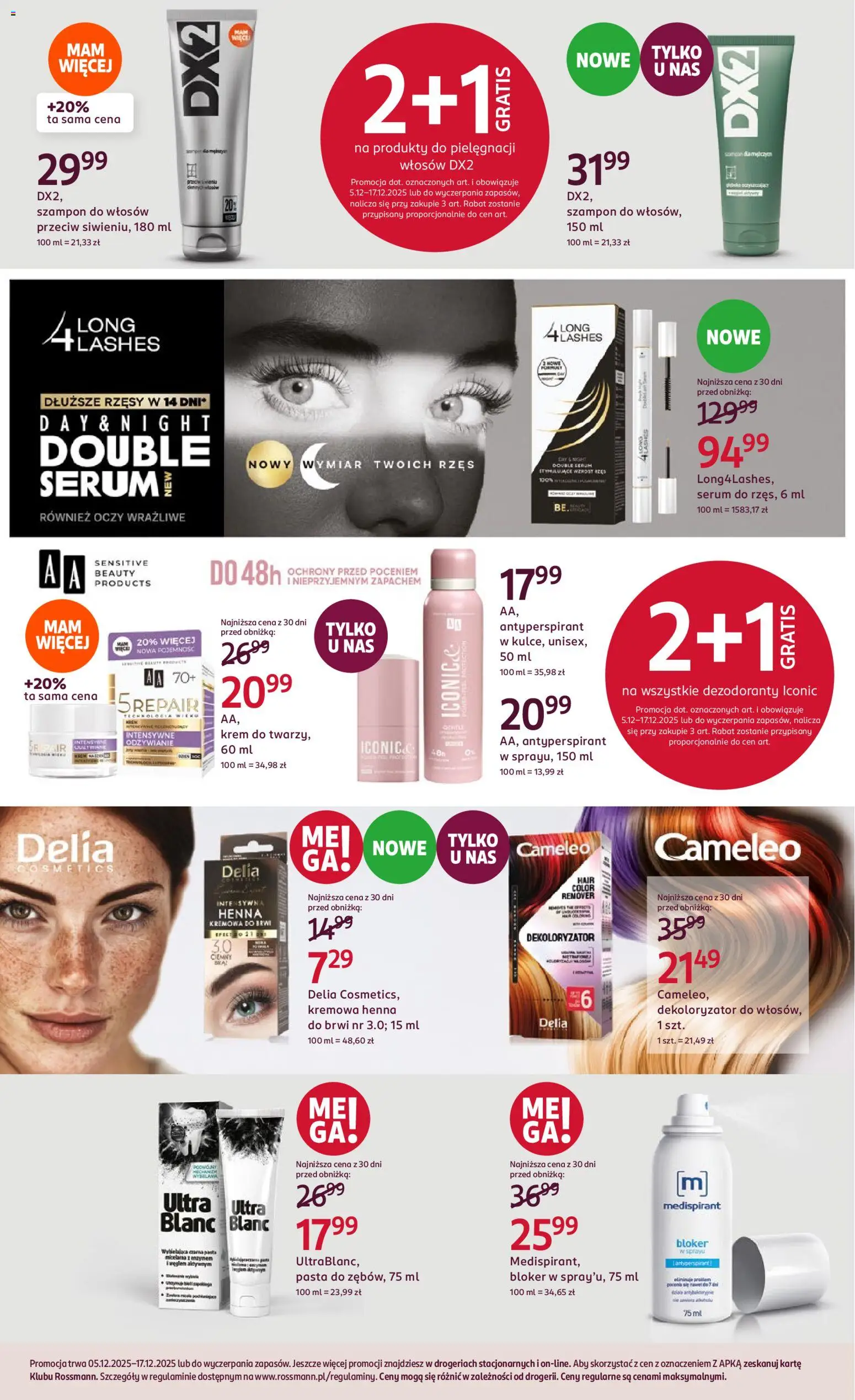 Rossmann Gazetka od 05.12.2025 | Strona: 24 | Produkty: Szampon, Krem, Antyperspirant