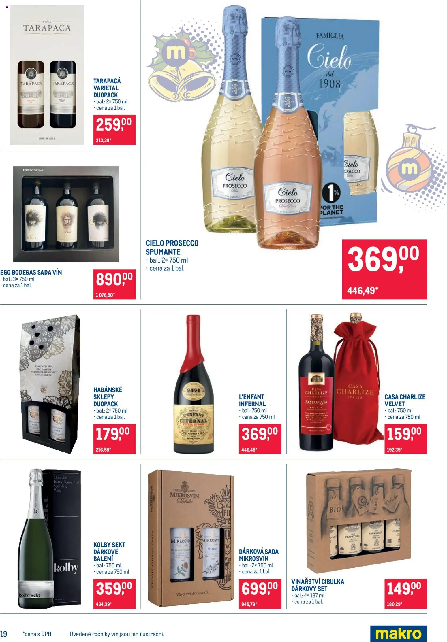 Makro leták - Delikatesy od 19.11.2025 | Strana: 19 | Produkty: Prosecco, Víno, Sekt, Velvet