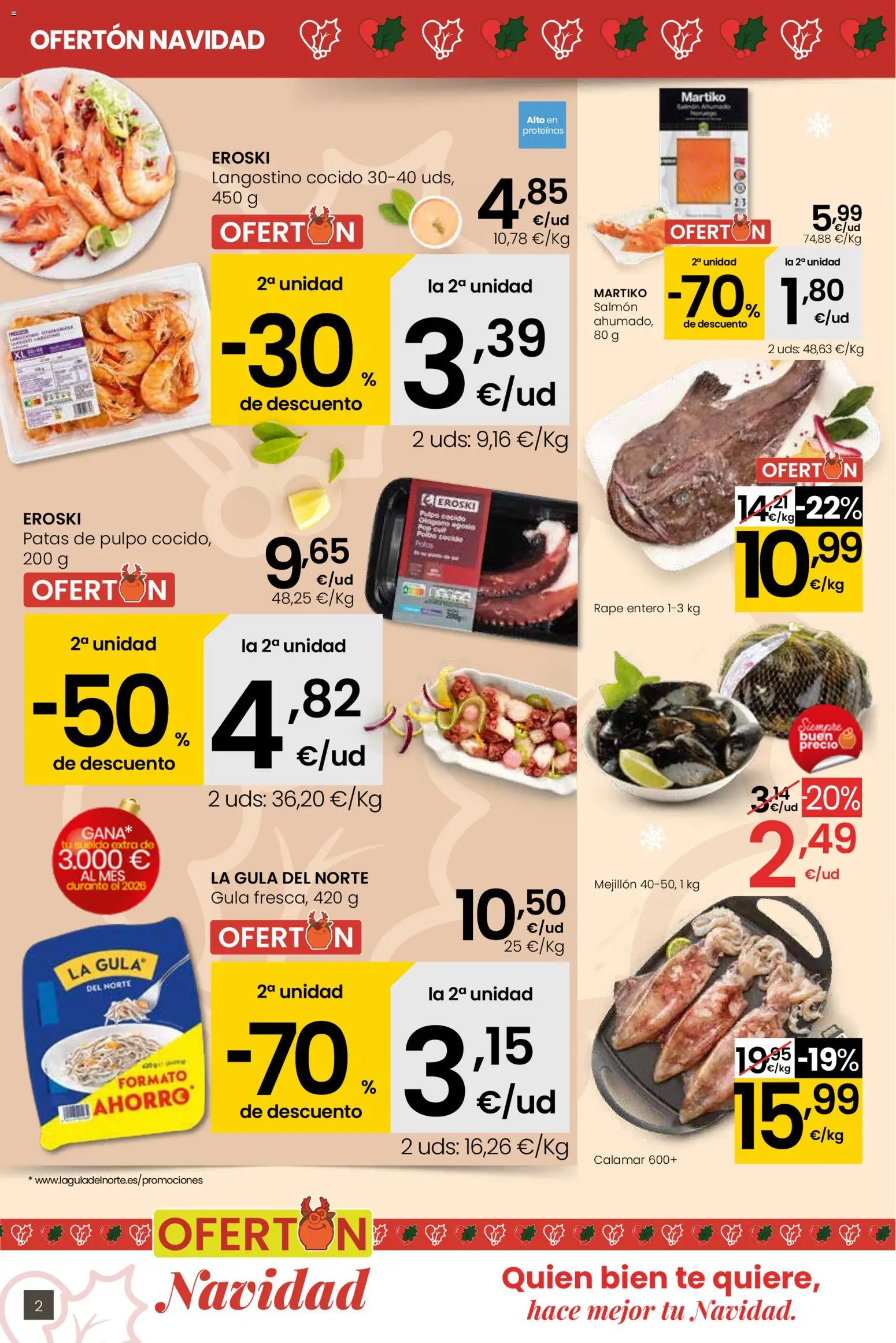 Eroski - Supermercados │ válido desde el 26.12.2025 | Página: 2 | Productos: Té, Langostino